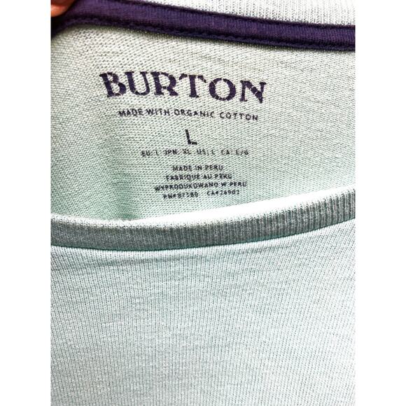 Mens Burton Lowball Long Sleeve Shirt Organic Cotton Shirt Size L - Picture 3 of 7